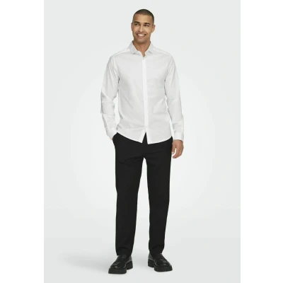 Abbildung von Only &amp; Sons Businesshemd, Herren, Größe: Large, White