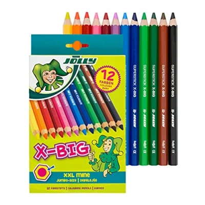 Abbildung von JOLLY Buntstift 3099 0001, X BIG 12er Pack, im handlichen Kartonetui Made in Austria