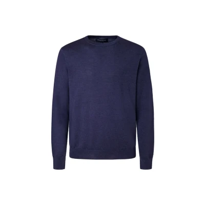 Abbildung von Hackett London CREW Strickpullover, Herren, Größe: XS, Navy