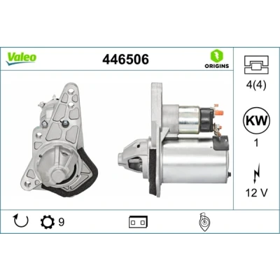 Abbildung von VALEO 446506 Anlasser 12 1 9 R 35 70 NEW ORIGINAL PART