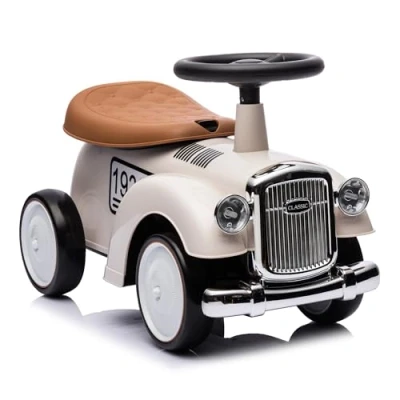 Abbildung von Lemodo Rutscherauto Rutschauto ab 1 Jahr, Kinderauto im Retrodesign, inkl. Stauraum unterhalb des Sitzes