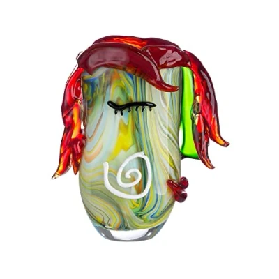 Abbildung von Casablanca by Gilde Tischvase Curly (1 St), dekorative Vase aus Glas, Blumenvase