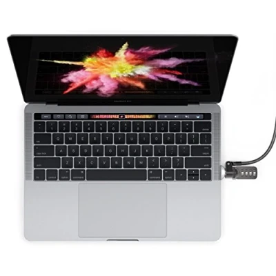 Abbildung von Ledge MacBook Pro TB Schlossadapter mit Zahlenschloss