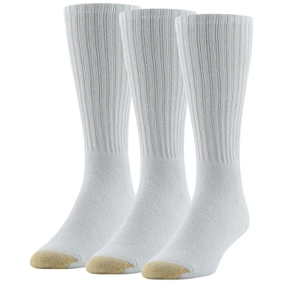 Abbildung von Gold Toe Herren Ultra Tec Performance Crew Athletic, Multipair Socken, Weiß (3 Paar), Large (3er Pack)
