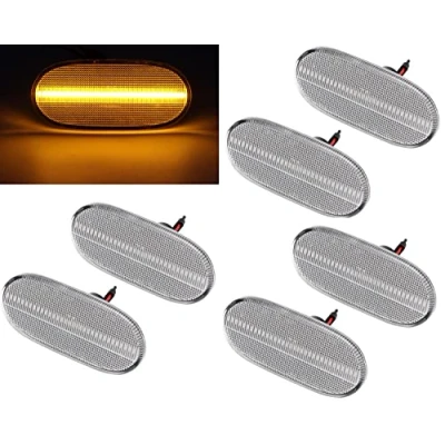 Abbildung von Passend für Mercedes Spinter W906 6x LED Seitenmarkierungsleuchten Weiss 06 13 Positionsleuchten Begrenzungsleuchten Eintragungsfrei