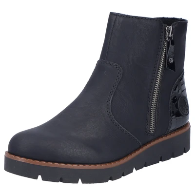 Abbildung von Rieker Schlupfboots, Stiefelette, Casual Boots, mit Innenreißverschluss