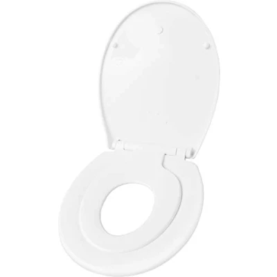 Abbildung von CORNAT WC Sitz Pflegeleichter Thermoplast Montierbarer Kinder Quick up, Clean Funktion Absenkautomatik Montage von oben / Toilettensitz