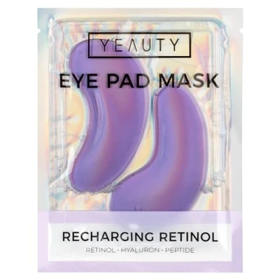 Abbildung von YEAUTY RECHARGING RETINOL EYE PADS superweiche Augenpads mit Anti Aging Serum reduziert feine Linien und Fältchen glättet die Haut der Augenpartie intensive Feuchtigkeit 1 Paar