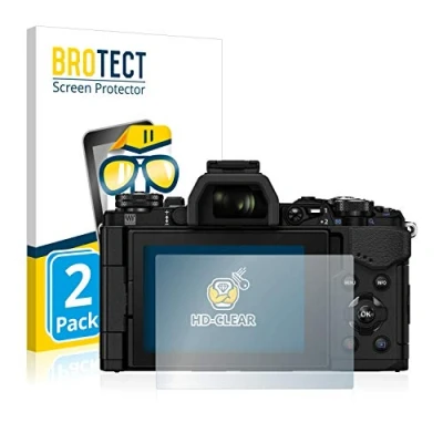 Abbildung von BROTECT (2 Stück Schutzfolie für Olympus OM D E M5 Mark II Displayschutz Folie Ultra Klar