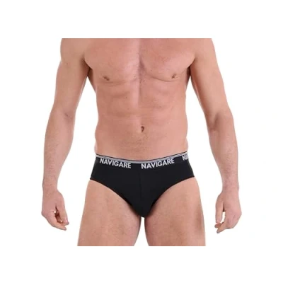 Abbildung von Navigare Herren 574/E (Pacco Da 6) Slip, Schwarz, XL (6er Pack)