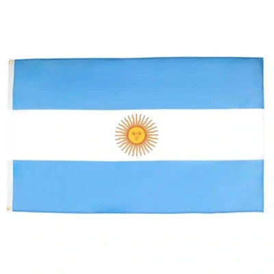 Abbildung von AZ FLAG Flagge Argentinien 250x150 cm Argentinische Große Fahne 100% Polyester mit Messing Ösen 300g