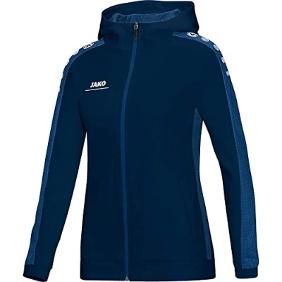 Abbildung von JAKO Damen Kapuzenjacke Striker, marine/nightblue, 34, 6816