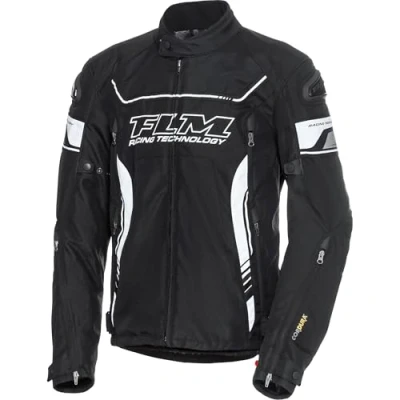 Abbildung von FLM Octane Textiljacke schwarz/weiß L Herren