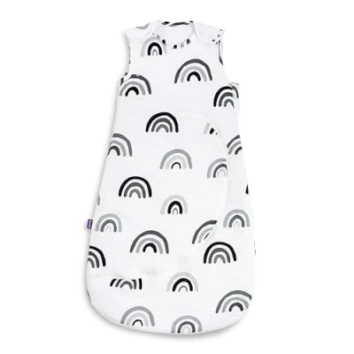 Abbildung von Snuz Pouch Baby Sleeping Bag Super Soft Cotton, Makes Night Change Easier, Ideal First Equipment Newborn Mono Rainbow 0 6 Months, 2.5 Tog All Year Round