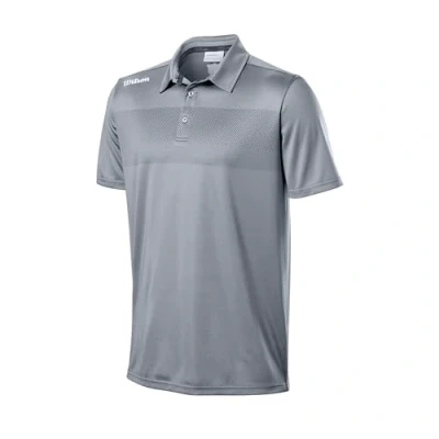 Abbildung von Wilson Herren Golf Poloshirt, Kurzarm, Tour Polo, Hemd mit UV Schutz, Atmungsaktiv und schnell trocknend, Polyester