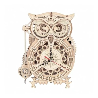 Abbildung von ROKR 3D Puzzle Owl Clock, 161 Puzzleteile