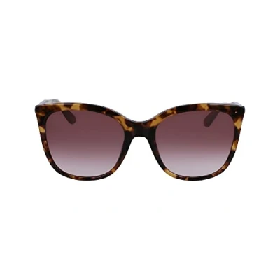 Abbildung von Calvin Klein Women&#039;s Sunglasses CK23500S Brown Havana with Gradient Lens