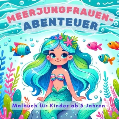 Abbildung von Meerjungfrauen Abenteuer Ein zauberhaftes Malbuch für Kinder ab 5 Jahren