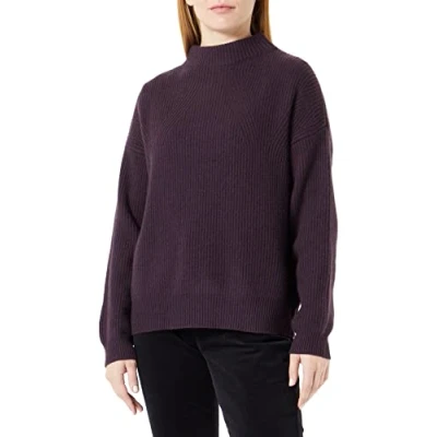 Abbildung von s.Oliver Black Label Strickpullover, Damen, Größe: Medium, Aubergine