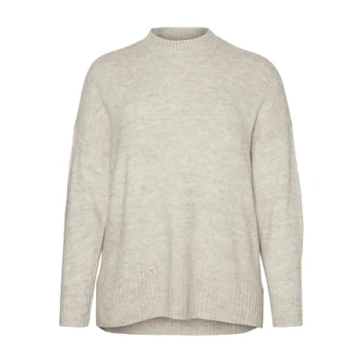 Abbildung von Vero Moda Curve Vmlefile Oversize BOXY Strickpullover, Damen, Größe: 52/54, Birch melange