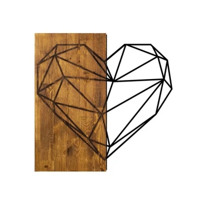 Abbildung von Wallity Wanddekoobjekt 50% WOOD (Thickness: 3 cm) / METAL, 58 x cm L1338