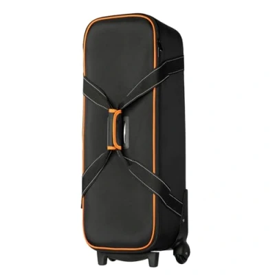 Abbildung von Walimex pro Studiotasche Trolley Größe S Großräumiger &amp; gepolsterter für Studioequipment, 2 in 1 Funktion als Tasche und mit kugelgelagerten Rollen
