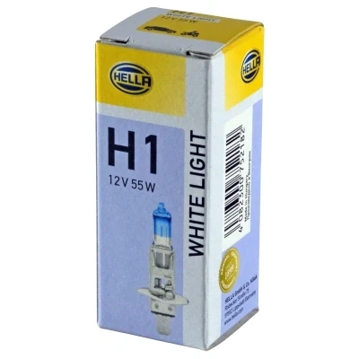 Abbildung von HELLA 8GH 223 498 111 Glühlampe, Hauptscheinwerfer H1 12 55 RENAULT: Scénic 1, MEGANE MASTER 2 Bus, AUDI: A6 C6 Avant, A1 Sportback, OPEL: Adam