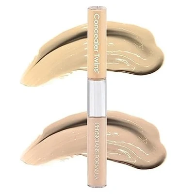 Abbildung von Physicians Formula Twins 2 in 1 Liquid Concealer, Farbkorrigierender und Leichter, Hautfarbener Flüssig Nicht Abfärbend Wasserfest, Farbton: Gelb/Leichte Tönung