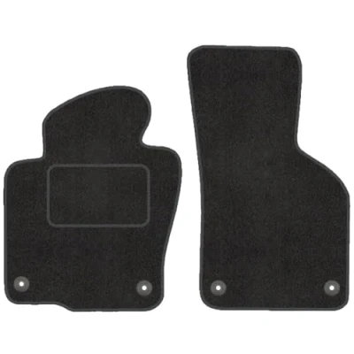 Abbildung von Fußmatten mit Clips 2er Set für VW Passat B6 3C 2005 2010 Velours Automatten