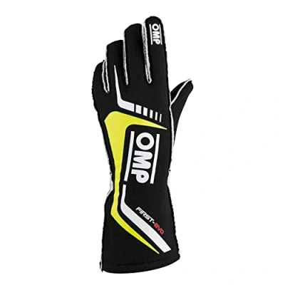 Abbildung von Omp ERSTE EVO HANDSCHUHE SCHWARZ/GELB GRÖSSE L FIA 8856 2018