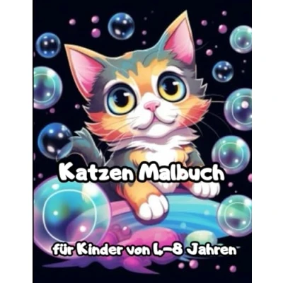Abbildung von Katzen Malbuch für Kinder von 4 8 Jahren: 50 Einzigartige Niedliche Katzen, Kätzchen und Caticorns Mädchen im Alter Jahren