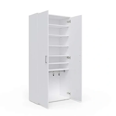Abbildung von Vicco Schuhschrank Torge, Weiß, 80 x 178 cm