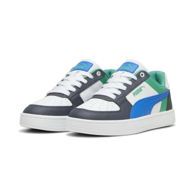 Abbildung von Puma Caven 2.0 Block JR Unisex Sneaker low für Kinder, Größe: 35.5, White hyperlink blue galactic gray Schuhe