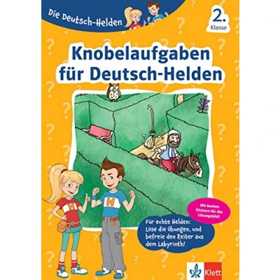 Abbildung von Klett Knobelaufgaben für Deutsch Helden 2. Klasse: in der Grundschule mit Stickern (Die Helden)