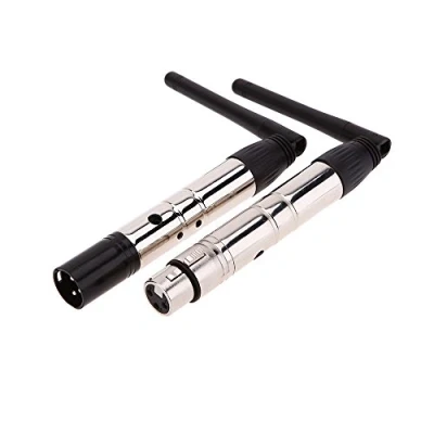 Abbildung von Lixada 2,4 G ISM DMX512 Weiblichen XLR Sender/Empfänger mit Antenne für Moving Heads Bühne Licht