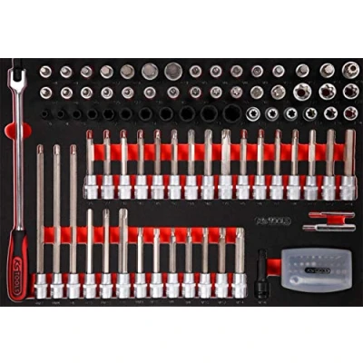 Abbildung von KS Tools 811.1111 1/2&#039;&#039; Bit Stecknuss Satz in Schaumstoffeinlage, 111 tlg