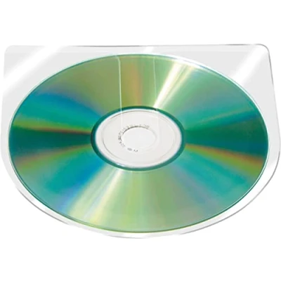 Abbildung von Connect CD/DVD Hüllen PP transparent selbstklebend ohne Lasche VE=100