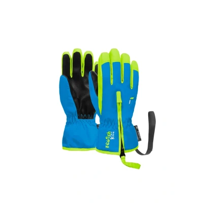 Abbildung von Reusch BEN Fingerhandschuh für Kinder, Größe: 3, Brilliant blue safety yel
