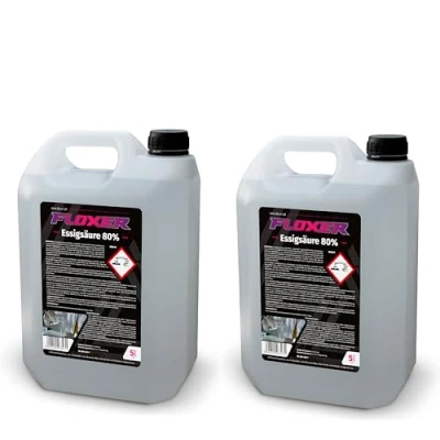 Abbildung von Essigsäure 80% 2x5l Premium Qualität Essigessenz Lebensmittelqualität Kanister Ideal als Reiniger und Entkalker für Haus Terrase 80 prozent (10L)