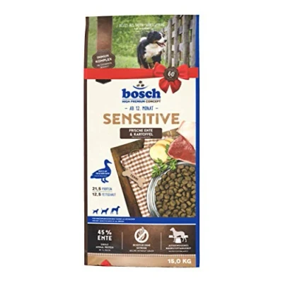 Abbildung von bosch HPC Sensitive Ente &amp; Kartoffel Hundetrockenfutter für ernährungssensible Hunde aller Rassen 1 x 15 kg