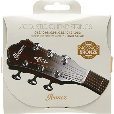 Abbildung von Ibanez IACSP6C Phospher Bronze Acoustic Guitar Strings Light,