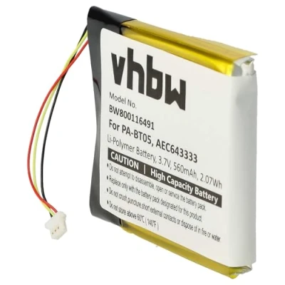 Abbildung von vhbw Akku Ersatz für Beats AEC643333, PA BT05 Wireless Headset Kopfhörer (560mAh, 3,7V, Li Polymer)
