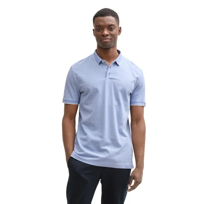 Abbildung von TOM Tailor Denim Poloshirt, Herren, Größe: Small, Brunnera blue