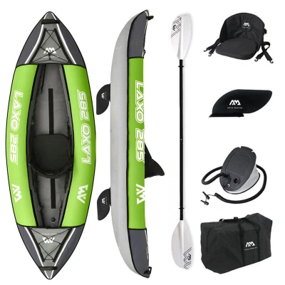 Abbildung von Aqua Marina Unisex Erwachsene Kayak 1 Posto Aquamarina Laxo 285 Kajak, Grün Schwarz, Uni