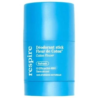 Abbildung von Respire Deo stick Baumwollblüte Wirksamkeit 48h deodorant Fleur De Coton