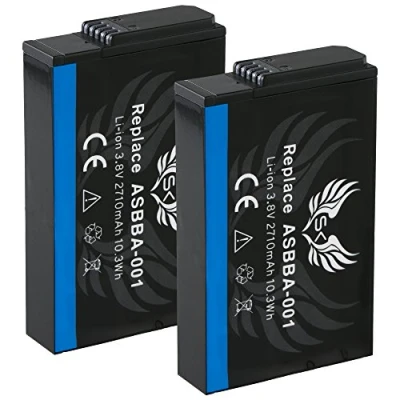 Abbildung von 2X SK Akku GoPro 2710mAh für Hero Fusion ASBBA 001 CS GDB700MC