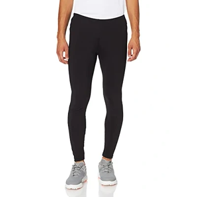 Abbildung von Trigema Herren Leggings Polyester/Elastan Sportleggings, Schwarz, 44 (Herstellergröße: S)