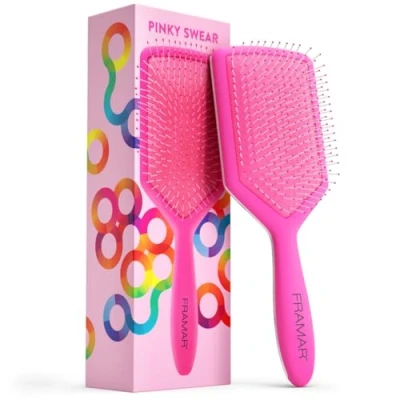 Abbildung von FRAMAR Rosa Haarbürste Ohne Ziepen Haarbürsten Für Langes Haar, Damen, Wet Hair Brush, Entwirrbürste Lange Haare, Detangler Bürste, Locken Bürste Paddelbürste, Paddle Brush