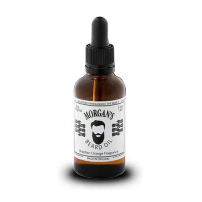 Abbildung von Morgan&#039;s Pomade Bartöl für die tägliche Pflege, glättet Gesichtshaare und spendet der Haut Feuchtigkeit, schnelle Absorption, brasilianische Orangenduft, 30 ml