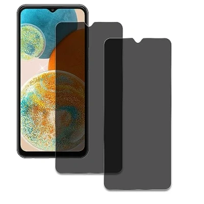 Abbildung von 2 Stück Sichtschutz Schutzfolie für Samsung Galaxy A23, Anti Spy Folie Privacy Schutzglas Schutzfolie, Panzer Schutz Glas Folie, Spion, Kratzen Displayschutzfolie, 9H Härte